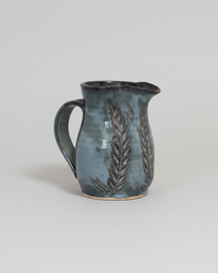 Wheat Design Pitcher Denim Blue Small