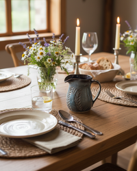 Wheat Design Pitcher Midnight Blue