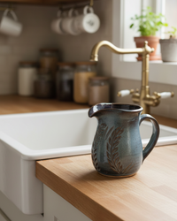 Wheat Design Pitcher Midnight Blue
