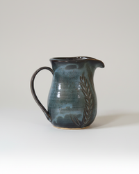 Wheat Design Pitcher Midnight Blue