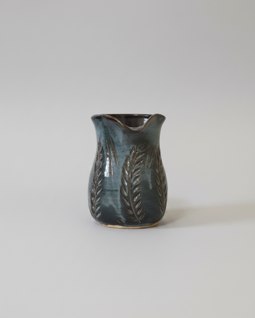 Wheat Design Pitcher Midnight Blue