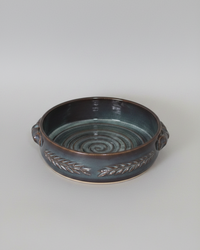 Wheat Design Signature Platter Midnight Blue