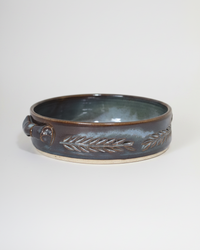 Wheat Design Signature Platter Midnight Blue