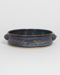 Wheat Design Signature Platter Midnight Blue