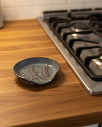 Wheat Design Spoon Rest Midnight Blue