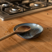 Wheat Design Spoon Rest Midnight Blue