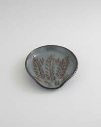 Wheat Design Spoon Rest Midnight Blue