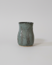 Wheat Design Vase Denim Blue