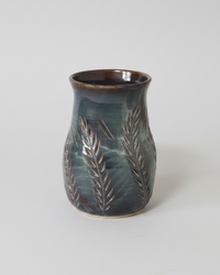 Wheat Design Vase Midnight Blue