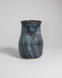 Wheat Design Vase Midnight Blue