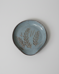 Wheat Design Spoon Rest Crystal Blue