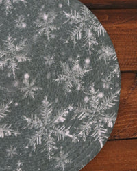 Whispering Winter Oval Table Runner 24"L