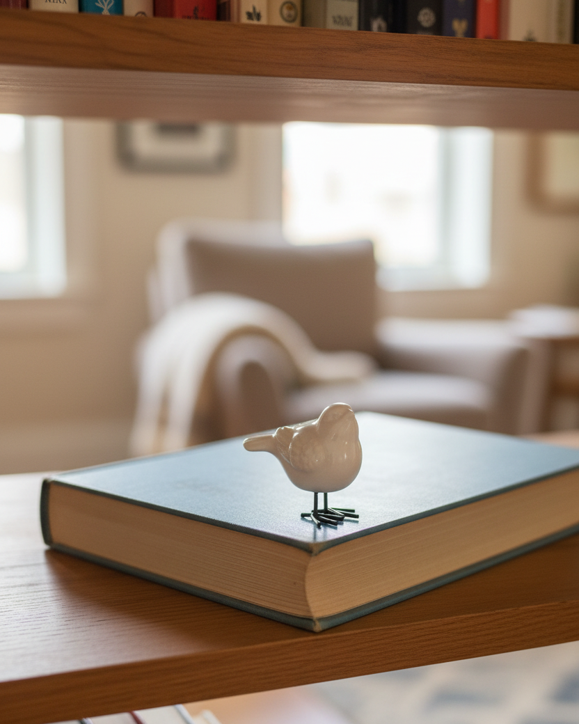 Porcelain Mini Bird White