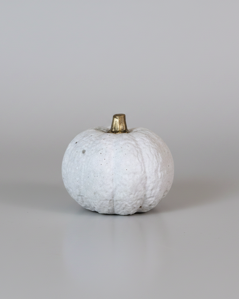 White Concrete Pumpkin
