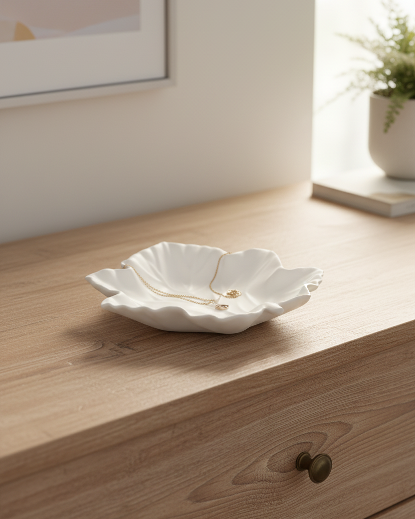 White Leaf Tray