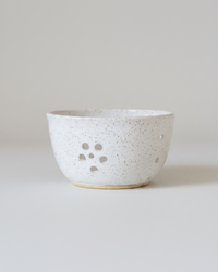 Wheat Design Berry Bowl Speckled White
