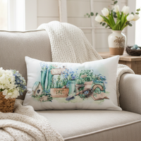 Country Garden Lumbar Pillow