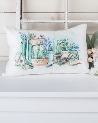 Country Garden Lumbar Pillow