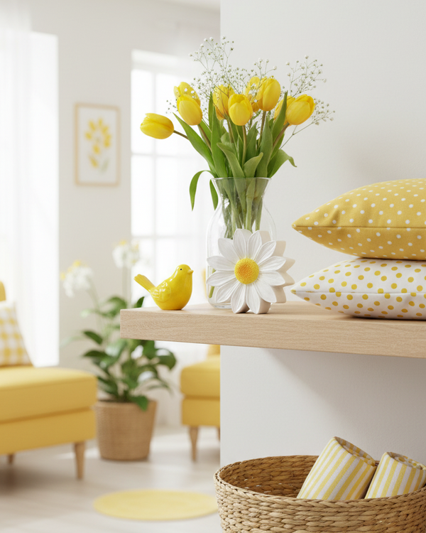 White Resin Daisy Block