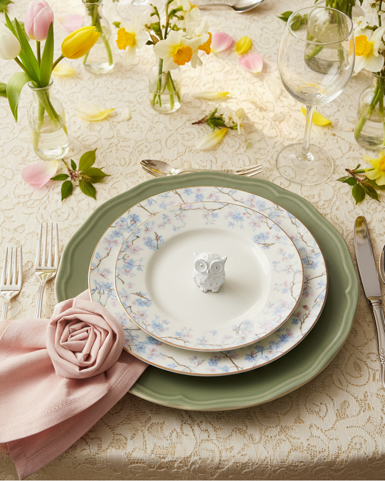 Mini Whitewashed Distressed Resin Owl