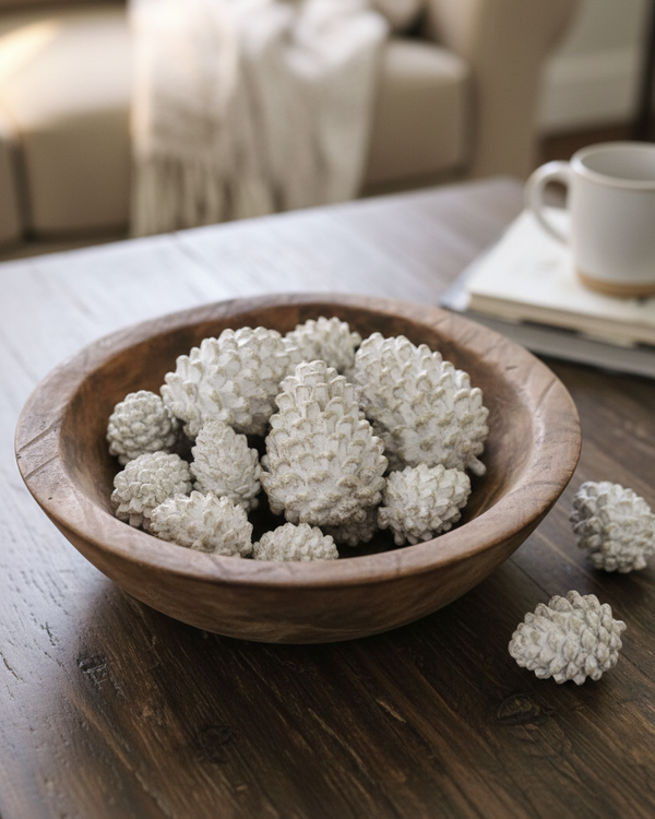 Whitewashed Pinecone