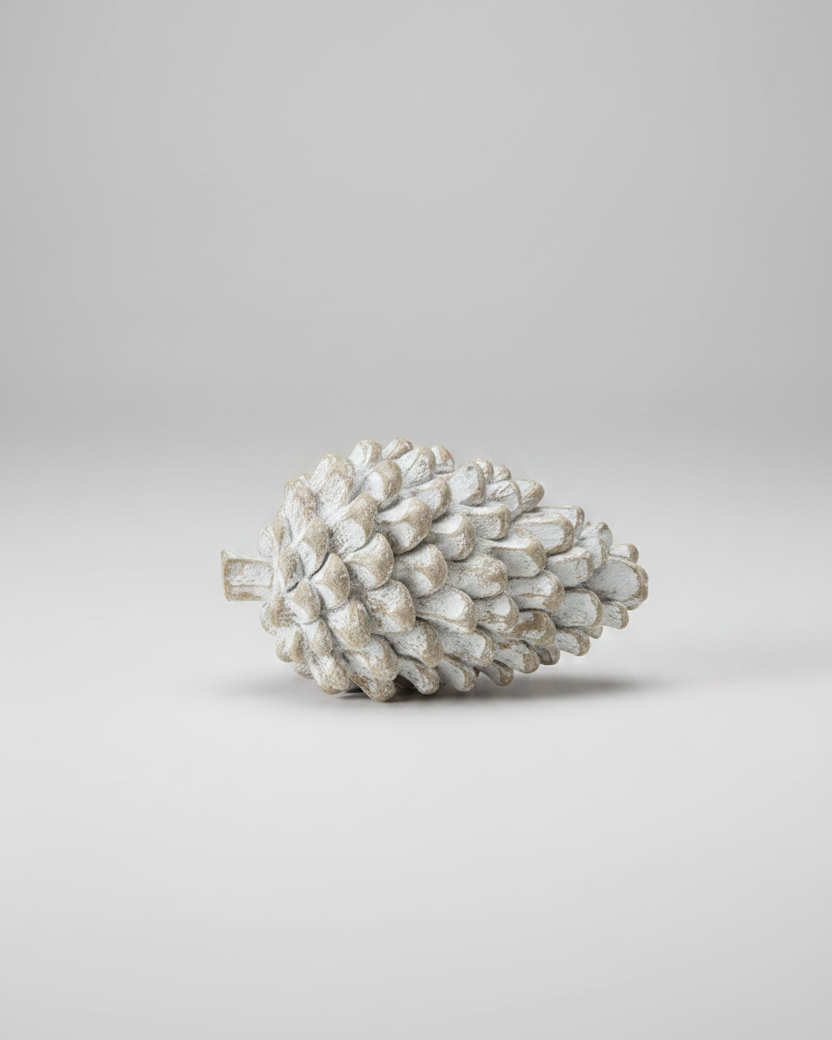 Whitewashed Pinecone