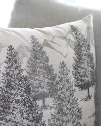 Winter Trees Cotton Throw Pillow