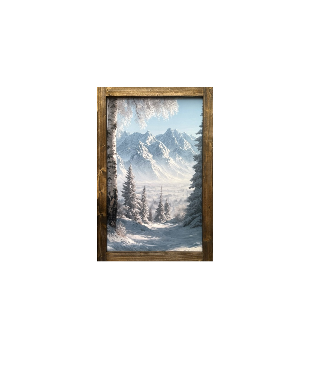 Winter's Divide Canvas Print