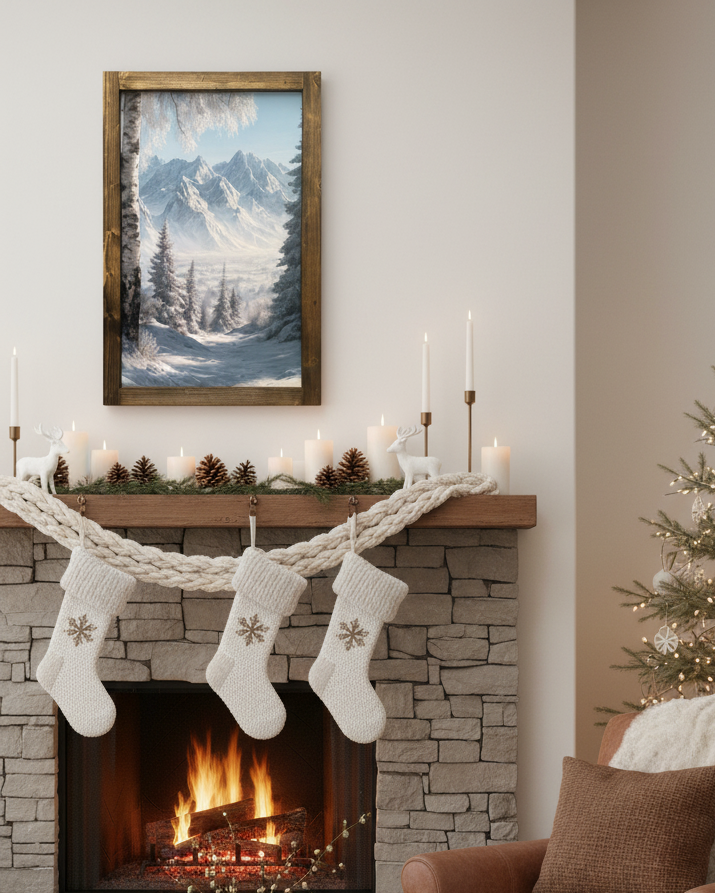 Winter's Divide Canvas Print