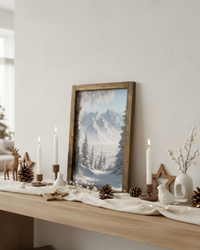 Winter's Divide Canvas Print