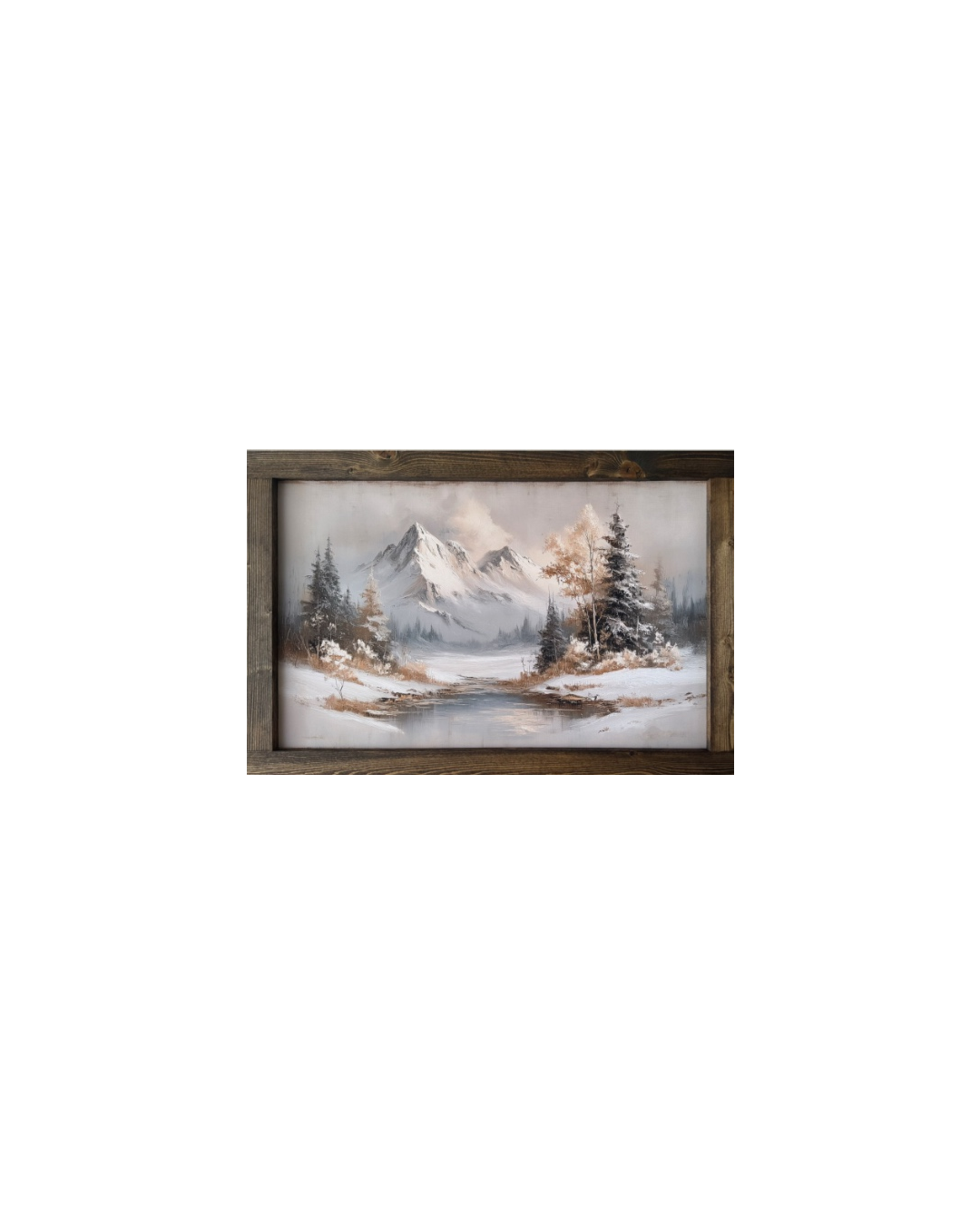 Winter's Fold Canvas Print