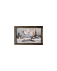 Winter's Fold Canvas Print