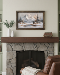 Winter's Fold Canvas Print