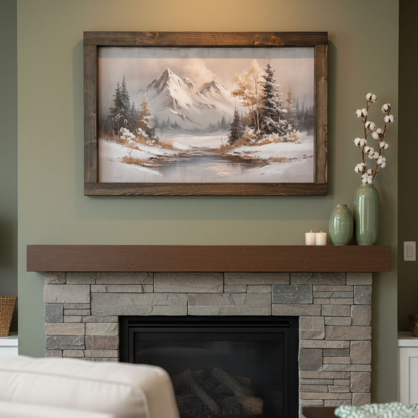 Winter's Fold Canvas Print