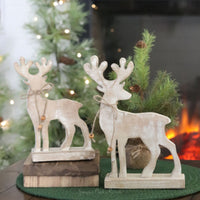 Wood Reindeer on Stand