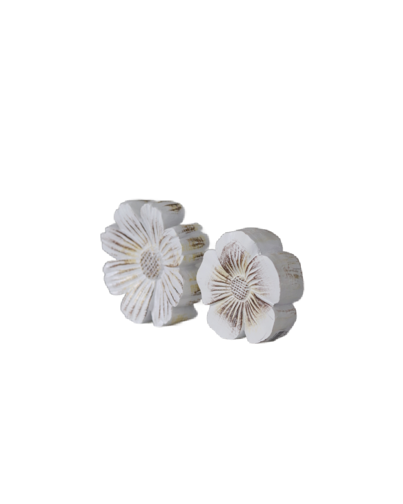 Wood Look Resin Flower
