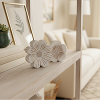 Wood Look Resin Flower