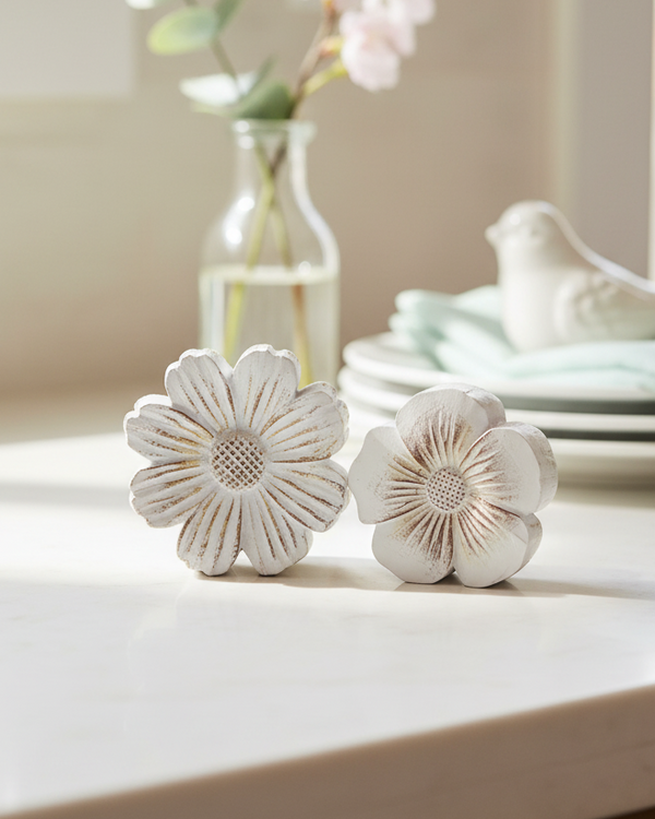 Wood Look Resin Flower