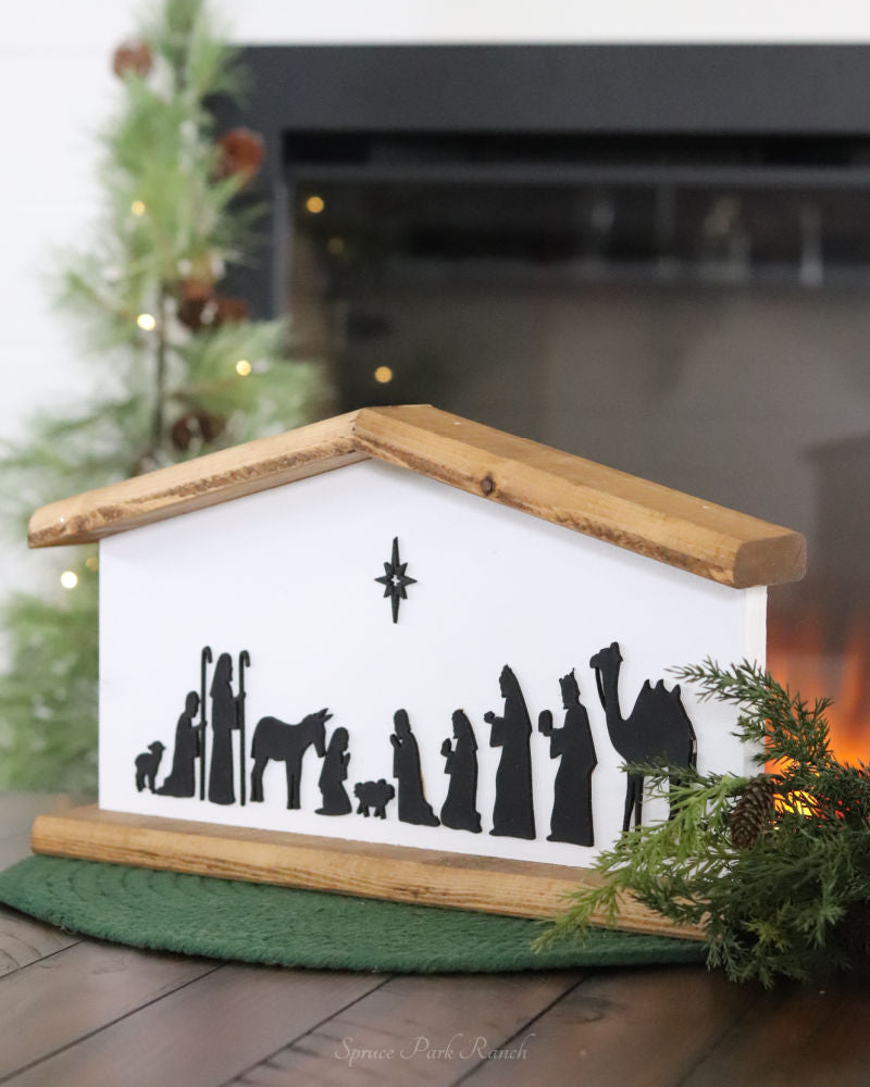 Wood Nativity