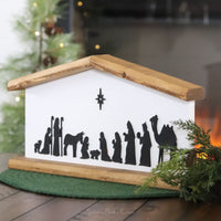 Wood Nativity