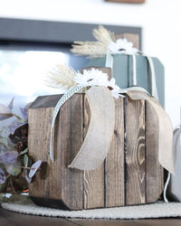 Harvest Wood Pumpkin Set of Three