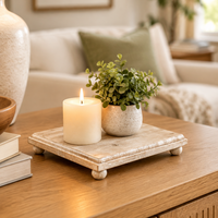 Natural Wood Square Riser