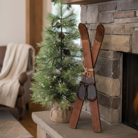 Decorative Wooden Skis 24"