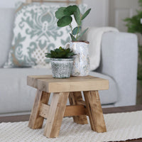Reclaimed Decorative Wood Stool