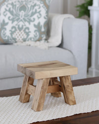 Reclaimed Decorative Wood Stool