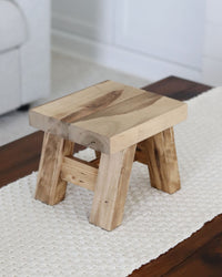 Reclaimed Decorative Wood Stool