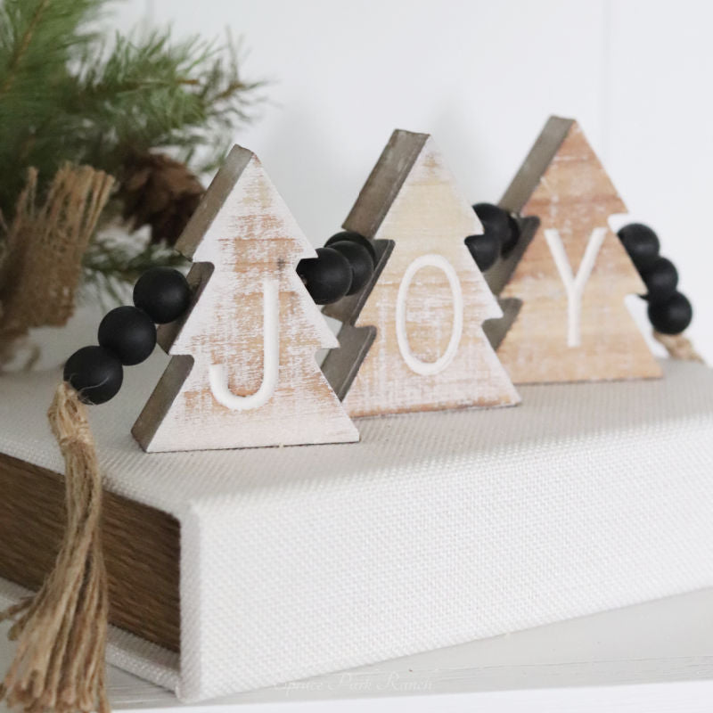 Joy Tree Black Beaded Garland
