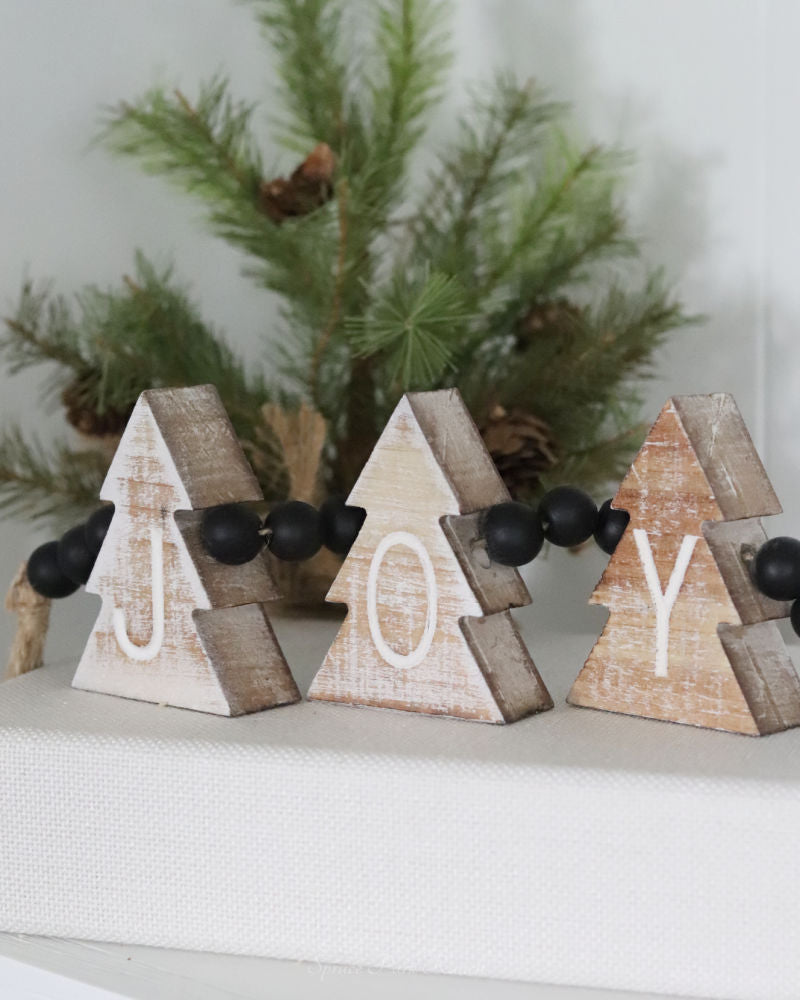 Joy Tree Black Beaded Garland