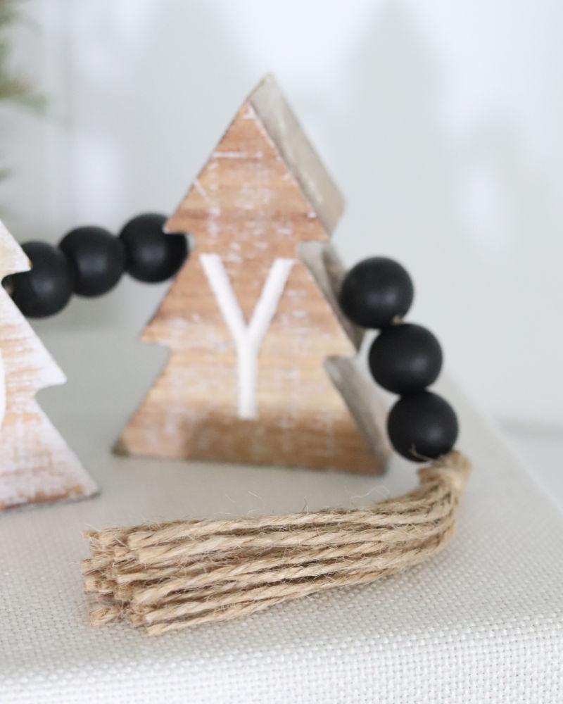 Joy Tree Black Beaded Garland