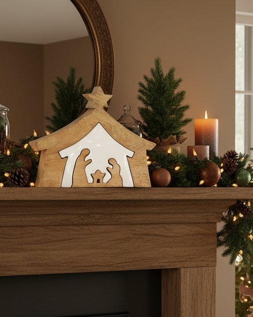 Layered Nativity Wood Block Set